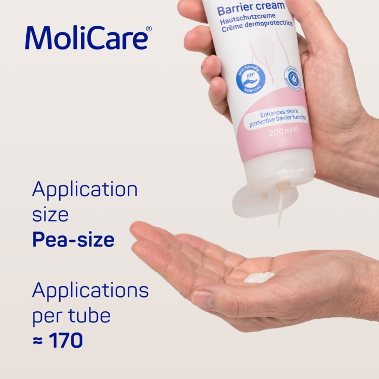 Κρέμα MoliCare Skin Barrier Cream για το ερεθισμένο δέρμα από την ακράτεια 200ml