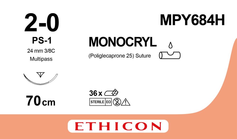 Ράμμα Monocryl 2.0 απορροφήσιμο