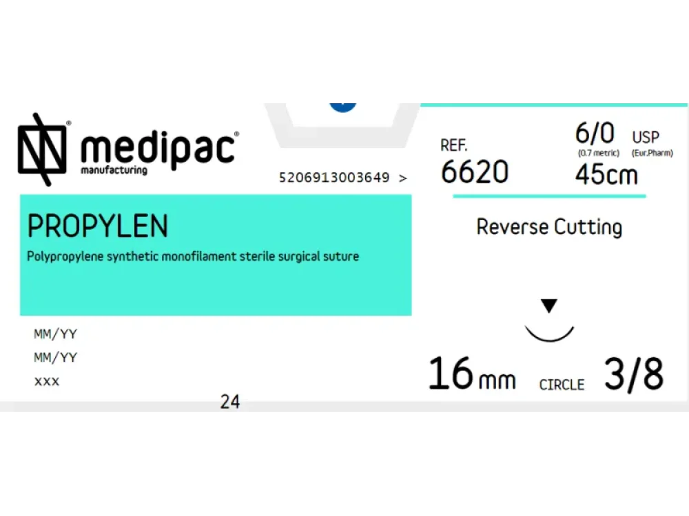 Medipac Propylen 6.0 Suture