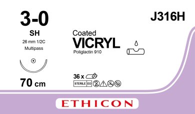 Vicryl 3.0 Violet Suture