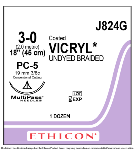 Vicryl 3.0 Suture